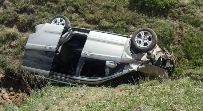 Narman'da trafik kazası: 1 yaralı 